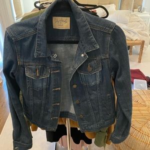 Lily Aldridge for Velvet blue jean jacket